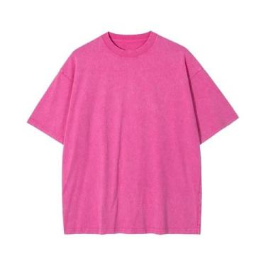 Imagem de Camiseta Vintage Feminina Em Algodão Com Lavagem Ácida, Estilo Hip Hop