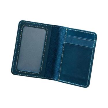 Imagem de Carteira Minimalista Vintage De Couro Genuíno Com Porta-Cartões E Jane