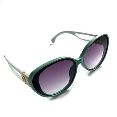 Imagem de Óculos De Sol Feminino Luxo Premium uv400 Degrade + Estojo - PREIUM, V