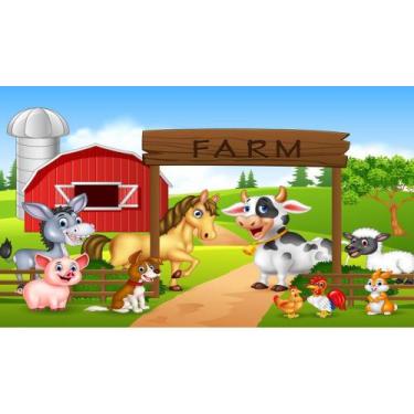 Imagem de Painel De Lona Fazendinha Farm - Fabrika de Festa, 240x130cm