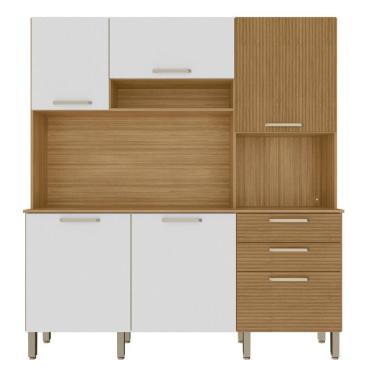 Imagem de Armário De Cozinha Compacta 180cm Turim Plus Freijó-supremo Z06 - Mpozenato