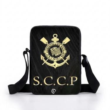 Imagem de Lancheira Infantil Corinthians Resistente Escolar Alça Ajustável - Lan