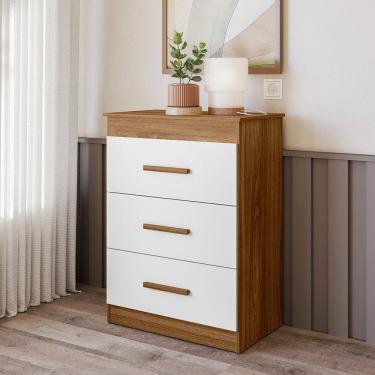 Imagem de Cômoda Ternura 3 Gavetas Peternella Moveis Marrom