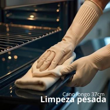 Imagem de 5 Pares Luva Borracha Hospital, impermeável Epi Importado - Imbat