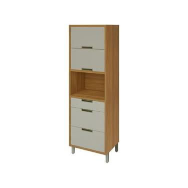 Imagem de Paneleiro Torre Quente 2 Portas 3 Gavetas MDF Imperatriz Nesher, Freij