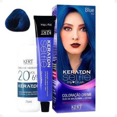 Imagem de Coloração Creme Kert Keraton Selfie My Crush Blue