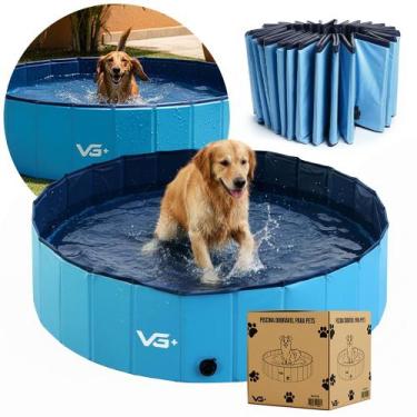 Imagem de Piscina para Pets Animais de Estimação Lisa Azul Vg Plus 160 Cm X 30 C