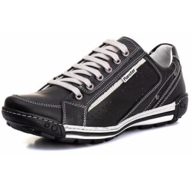 Imagem de Sapatênis Casual Conforto Couro Preto - RT3006FLOPTO Cor:PretoGênero:M