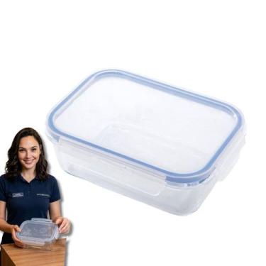 Imagem de Pote Hermético 1040 Vidro Resistente Borossilicato vai ao Freezer Micr