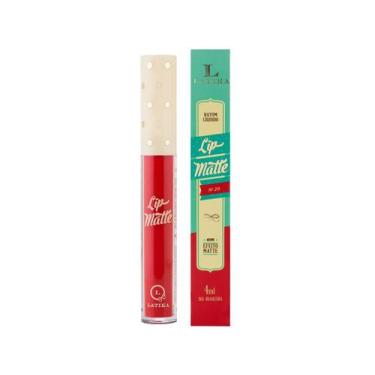 Imagem de Latika Lip Vermelho No 20 - Batom Líquido Matte 4ml, Nº 20 Vermelho