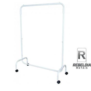 Imagem de Arara Cabideiro De Chao Desmontavel Com Rodinhas 100cm - - valemixxhom