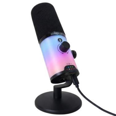 Imagem de Microfone USB Gamer RGB Para Streaming Podcast Profissional Plug Play 