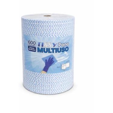 Imagem de Pano Multiuso Lavável Reutilizável 28x40cm 600 Unidades Branco Limpeza