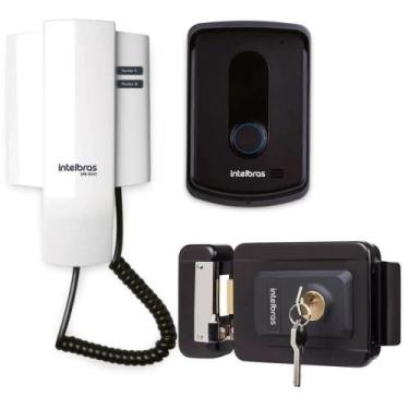 Imagem de Interfone Intelbras Porteiro Residencial com Campainha e Fechadura Elé