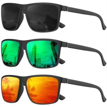 Imagem de Óculos de sol KALIYADI polarizados para homens e mulheres com 3 pacote