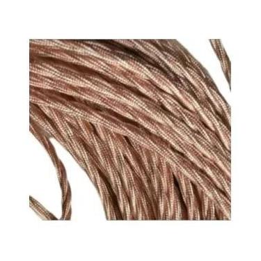 Imagem de Cabo De Tecido Trançado Vintage 2 Fios 0.75mm Fio Elétrico De Cobre 5m