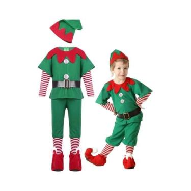 Imagem de Fantasias De Elfo Verde Para Crianças 2025, Traje De Papai Noel Para O