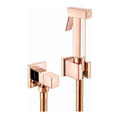 Imagem de Ducha Higiênica Quadrada Rose Gold Brilhante - Sollux