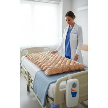 Imagem de 2x Colchão Inflável Hospitalar 110V P/ Prevenção Escaras - Congratulat
