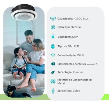 Imagem de Ar Condicionado Split Cassete 360 Samsung Windfree Inverter 36000 BTUs
