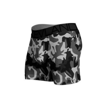Imagem de Cueca Boxer Kevland Camuflado, Cinza, P