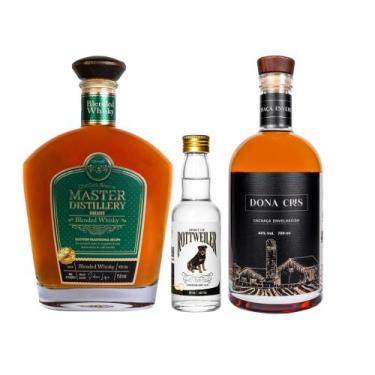 Imagem de Kit Master: Blended Whisky e Cachaça Dona Cris - Brinde Gin.