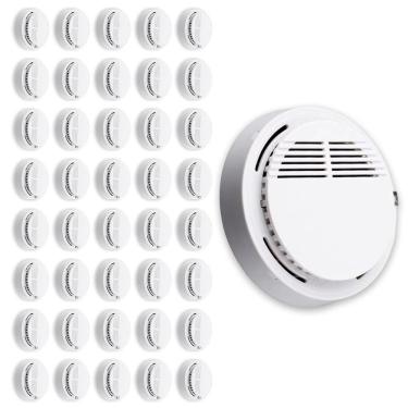 Imagem de Detector de Fumaca Kit 40 Uni Incendio Fogo Alarme 85db Sensor Fotoeletrico Seguranca Casa Comercial Empresarial