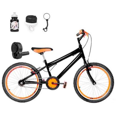 Imagem de Bicicleta Infantil Masculina Aro 20 Aero + Kit Passeio e Acelerador - 