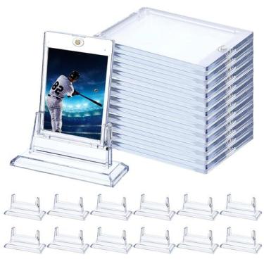 Imagem de Porta-cartões mekueeex 12 peças magnéticos de acrílico 7 x 11 cm