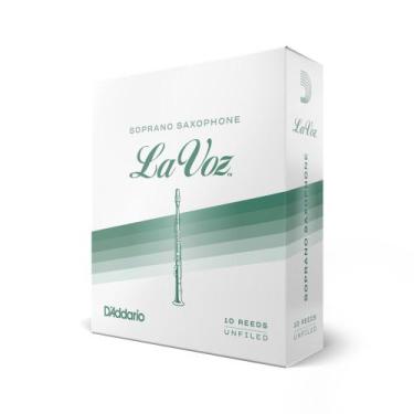 Imagem de Palheta Sax Soprano M (10 Unidades) D Addario La Voz RIC10MD - DD WOOD