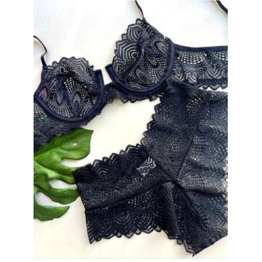 Imagem de Lingerie de renda preta - Miss Ane Ligerie , M