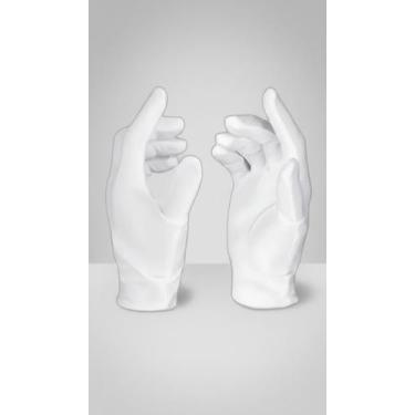 Imagem de Luvas de Algodão para Trabalho - Par Branco - Congratulations Store