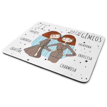 Imagem de Mouse Pad Signos Girls - Ela é de Gêmeos - JPS INFO