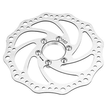 Imagem de Rotor de freio a disco de 160 mm com 6 parafusos de aço inoxidável para bicicleta de estrada, mountain bike, MTB, BMX
