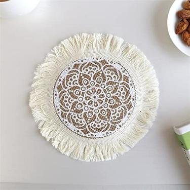 Imagem de GUIPAIHAI Almofada resistente ao calor de mesa para potes de jantar, pratos, copos, tapetes para decoração de mesa de jantar (cor: estilo B)