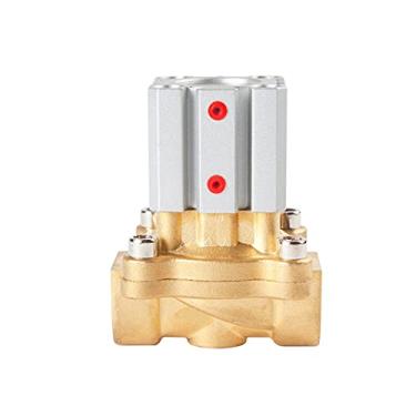Imagem de Válvula solenóide de cilindro de ar de controle de ar DN15 / 20/25/35/40 / 50 Pneumático normalmente fechado para cilindro de ar a gás de ar de água YYDFPIIA (Specification : DN25)