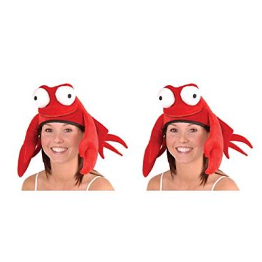 Imagem de Beistle S60223AZ2 Chapéu de caranguejo, vermelho/preto/branco