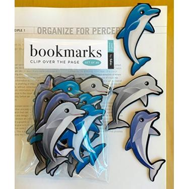 Imagem de Marcadores de livro de golfinhos - (conjunto de 20 marcadores de livros) marcadores de livro de animais em massa para estudantes, crianças, adolescentes, meninas e meninos. Ideal para ler incentivos, brindes de aniversário, prêmios de leitura e prêmios de sala de aula!