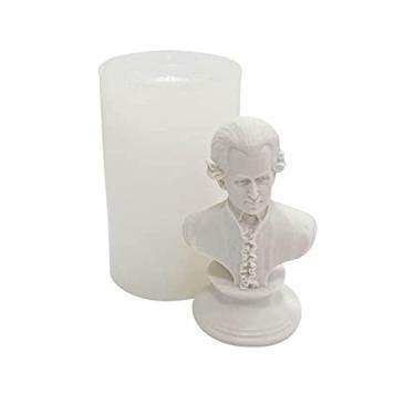 Imagem de vela silicone, retrato ídolo 3D, corpo resina celebrida, silicone para desenho ídolo para vela artesanato DIY vela gesso estátua sabão resina epóxi