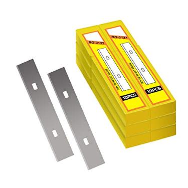 Imagem de Lâminas de raspador de 10 cm, 60 peças de lâmina de barbear de aço inoxidável de substituição para raspador para remover adesivos de papel de parede, 60 pcs blades