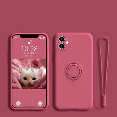 Imagem de Capa de telefone anti-queda de silicone líquido para Samsung Galaxy M31S M51 M62 para Note10 20 S10 S10E S20 FE Lite Plus Ultra Cover, Camellia Red, Para SM NOTE 10 LITE