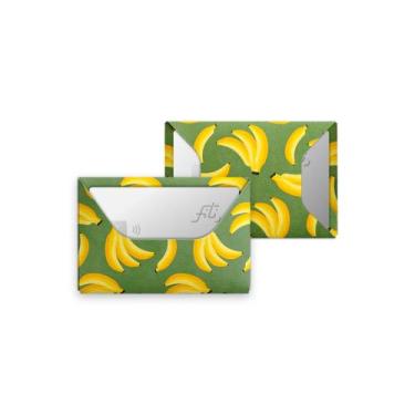 Imagem de Mini Carteira Prática Lavável Aba Banana Verde