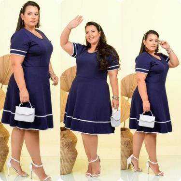 Vestido Longo Plus Size Moda 2024 Coleção Nova - Donnaluu - Vestido Plus  Size Feminino - Magazine Luiza