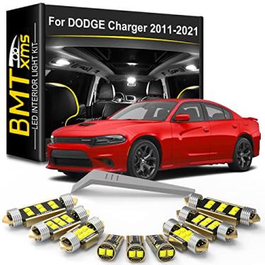 Imagem de Kit de 19 peças de luz interior de LED para Dodge Charger 2011-2014 2015 2016 2017 2018 2019 2020 2021 Kit de lâmpadas de LED interiores Mapa Dome para placa de carro todos os modelos e ferramenta de instalação