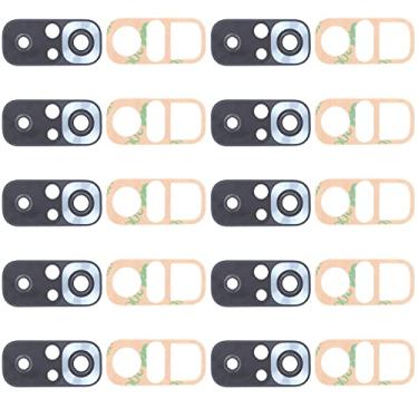 Imagem de HUANGYUNCHAO Acessórios telefônicos 10 PCS Lente da câmera traseira para Xiaomi Redmi Note 10S M2101K7BG M2101K7BI M2101K7BNY Substituição do telefone celular