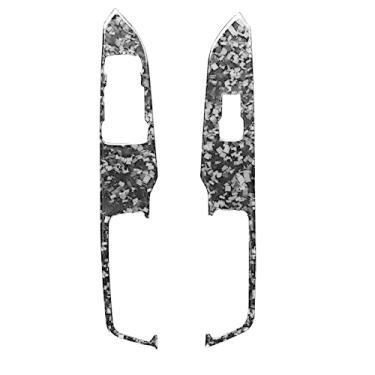 Imagem de JEZOE Autocolante para decoração do painel de botões do interruptor de elevação da janela, para Mustang 2015 2016 2017 2018 2019 2020 Acessórios para o interior do carro