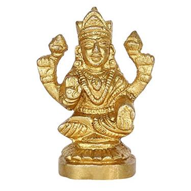 Imagem de GURU JEE Latão Murti MATA Laxmi Estátua Idol para Presente Pooja Mandir Têmpora Decoração Doméstica