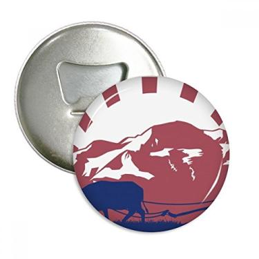 Imagem de Emblema multifuncional com ímã de geladeira e cultura alfandegária tailandesa do Reino da Tailândia