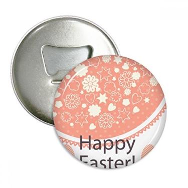 Imagem de Feliz Páscoa Festival Bonito Abridor de Garrafas Colorido Ovo Imã de Geladeira Emblema Multifuncional