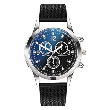 Imagem de Relógios masculinos modernos - negócios luxo para homens relógios à prova d'água masculinos - quartzo masculino moda simples negócios quartzo pulso estudante Aocate